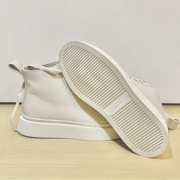COS Women's Cream High-Top Sneakers / boots size 7 - Picture 5 of 9